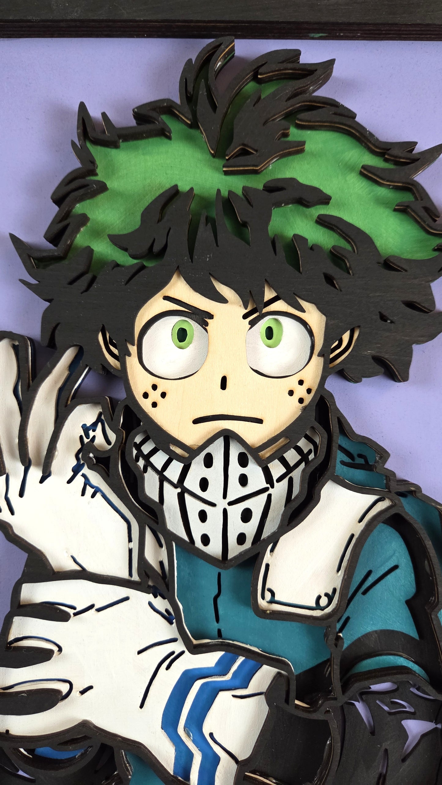 Deku Wall Art – Layered, Hand-Painted Wood Art