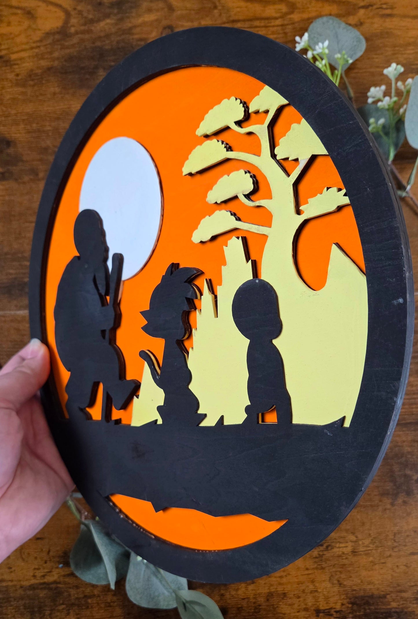 Dragon Ball Z Wall Art – Layered, Hand-Painted Wood Art
