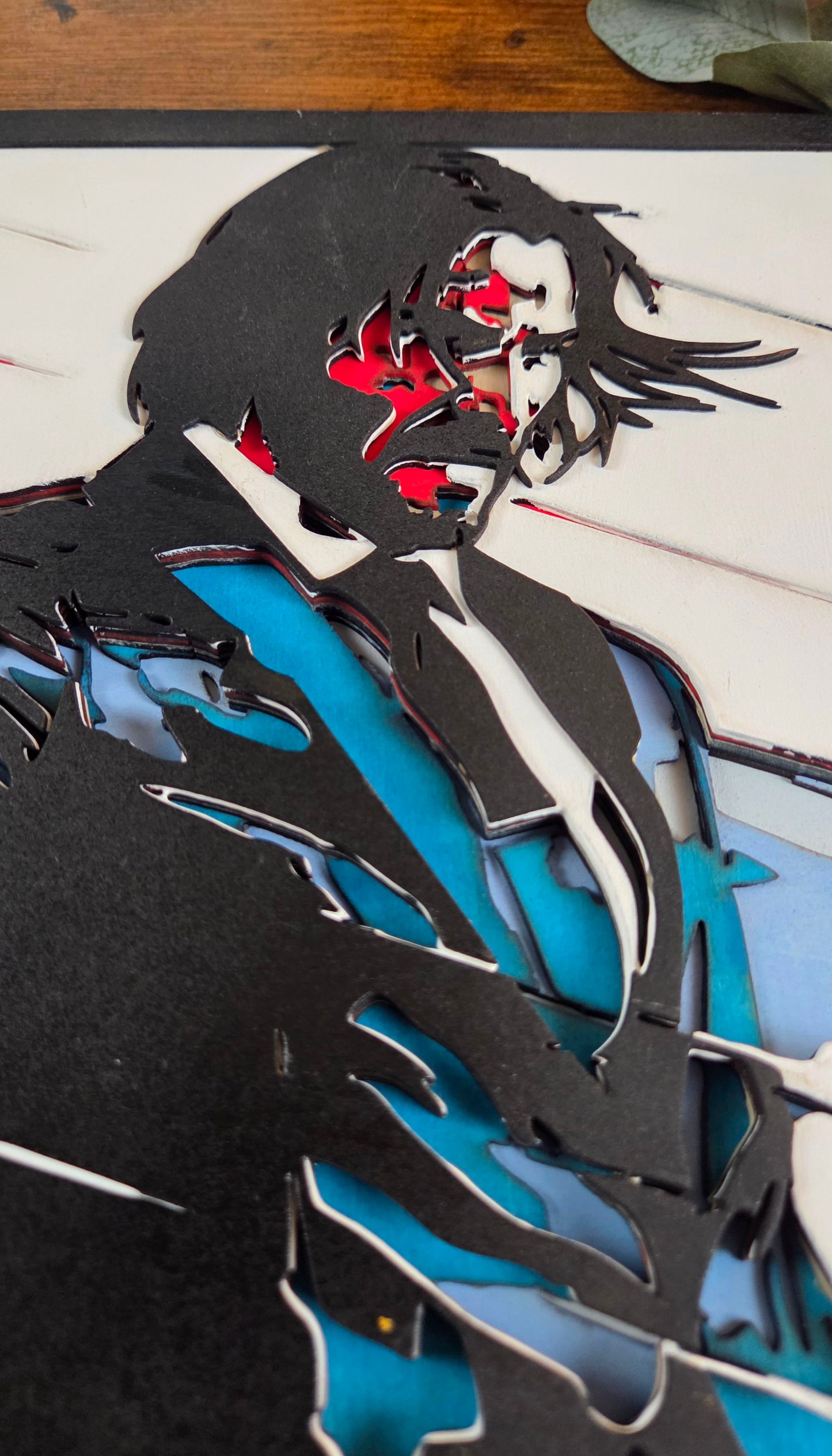 John Wick Wall Art – Layered, Hand-Painted Wood Art