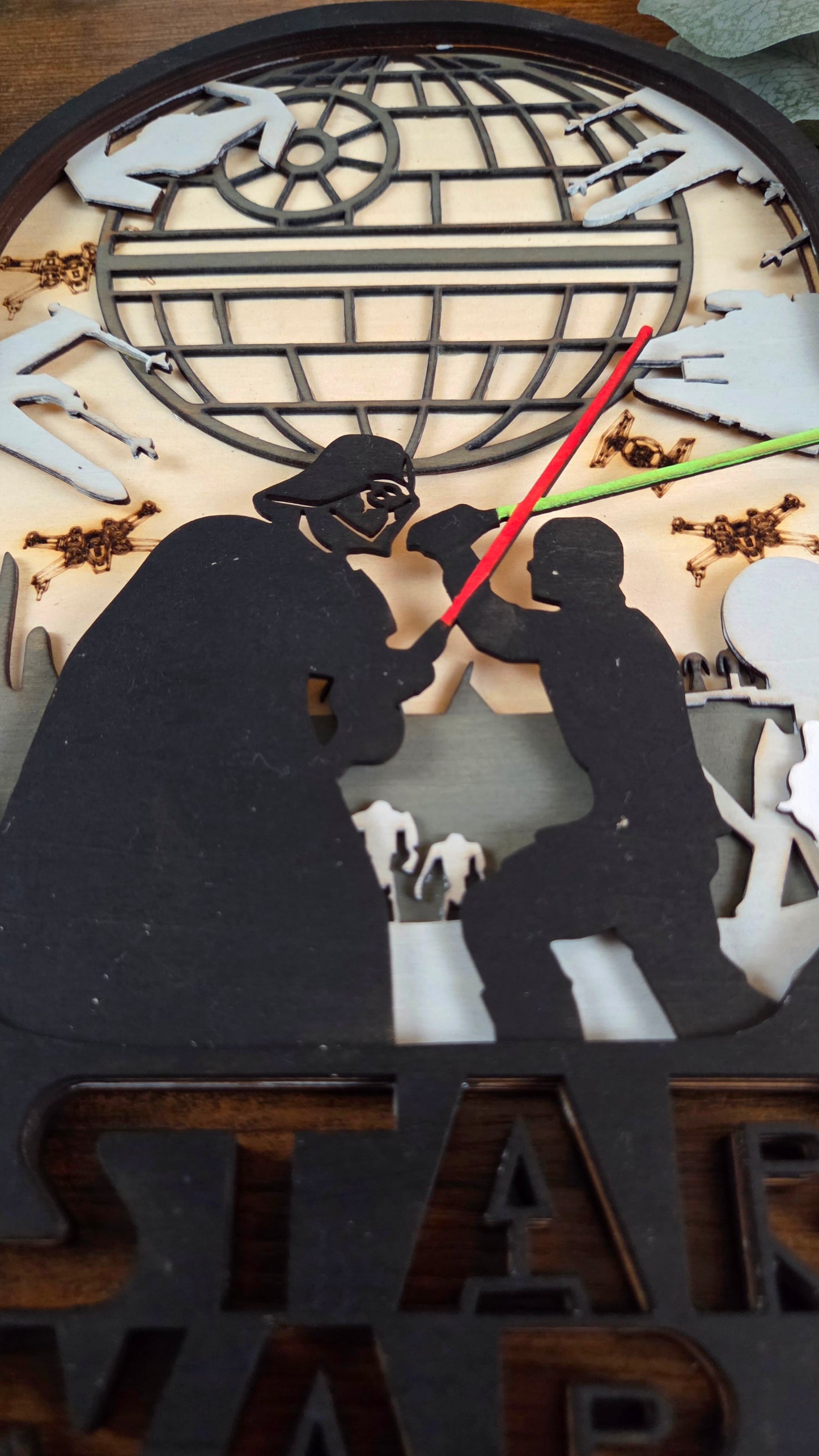 Star Wars Wall Art – Layered, Hand-Painted Wood Art