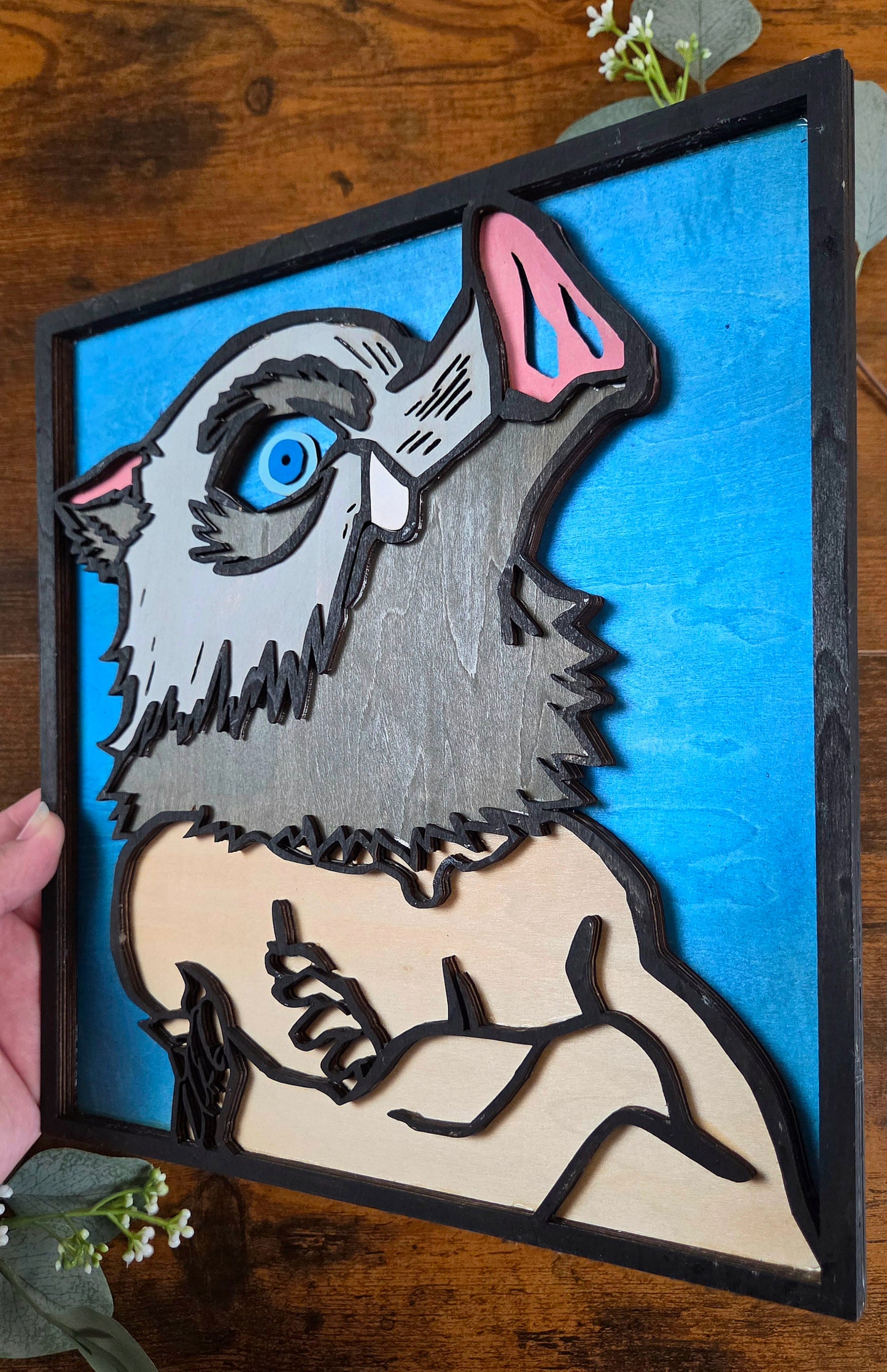 Inoske Wall Art – Layered, Hand-Painted Wood Art