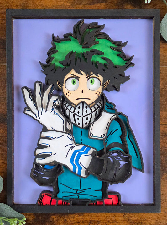 Deku Wall Art – Layered, Hand-Painted Wood Art
