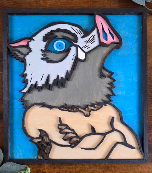 Inoske Wall Art – Layered, Hand-Painted Wood Art