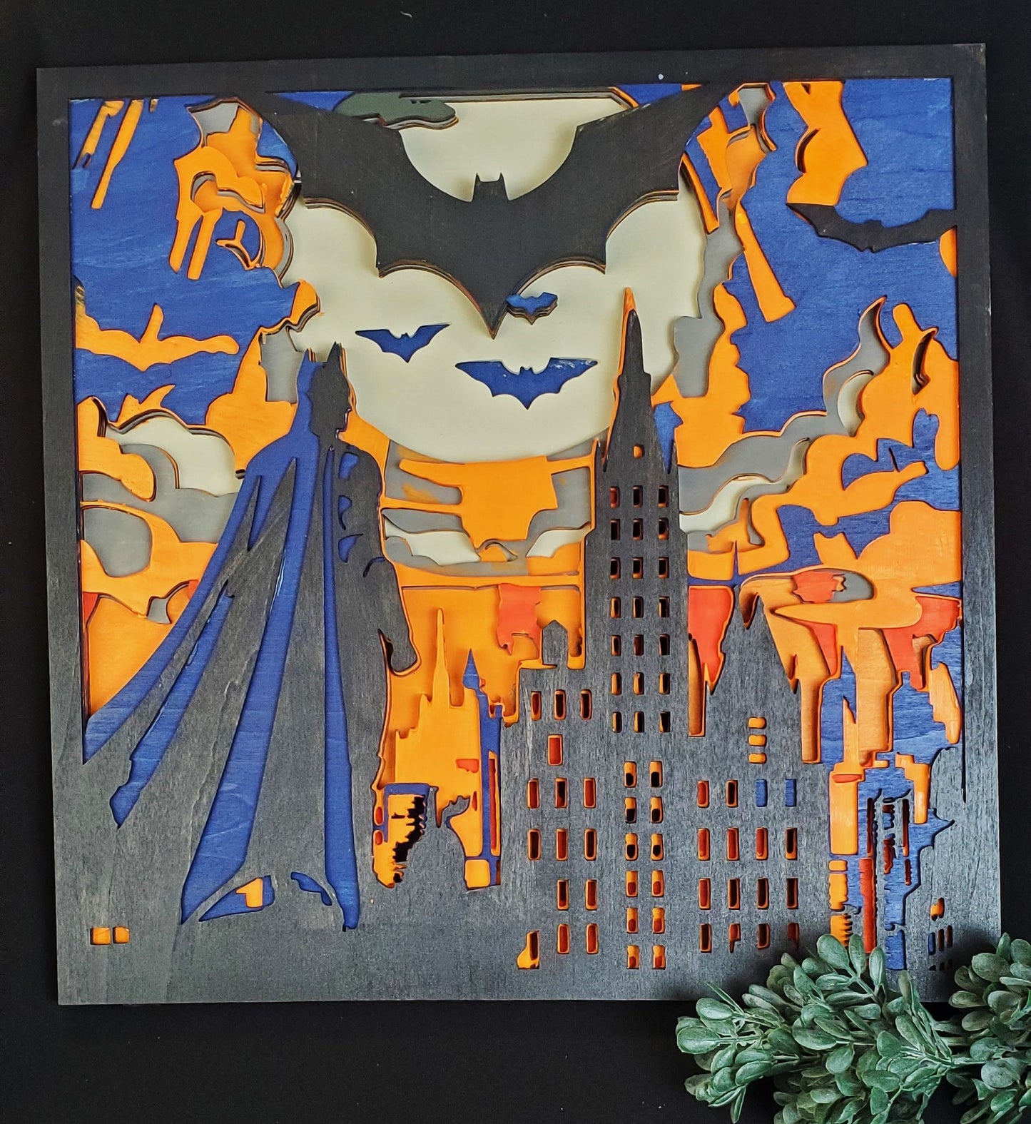 Heroes & Villains Layered Wood Art