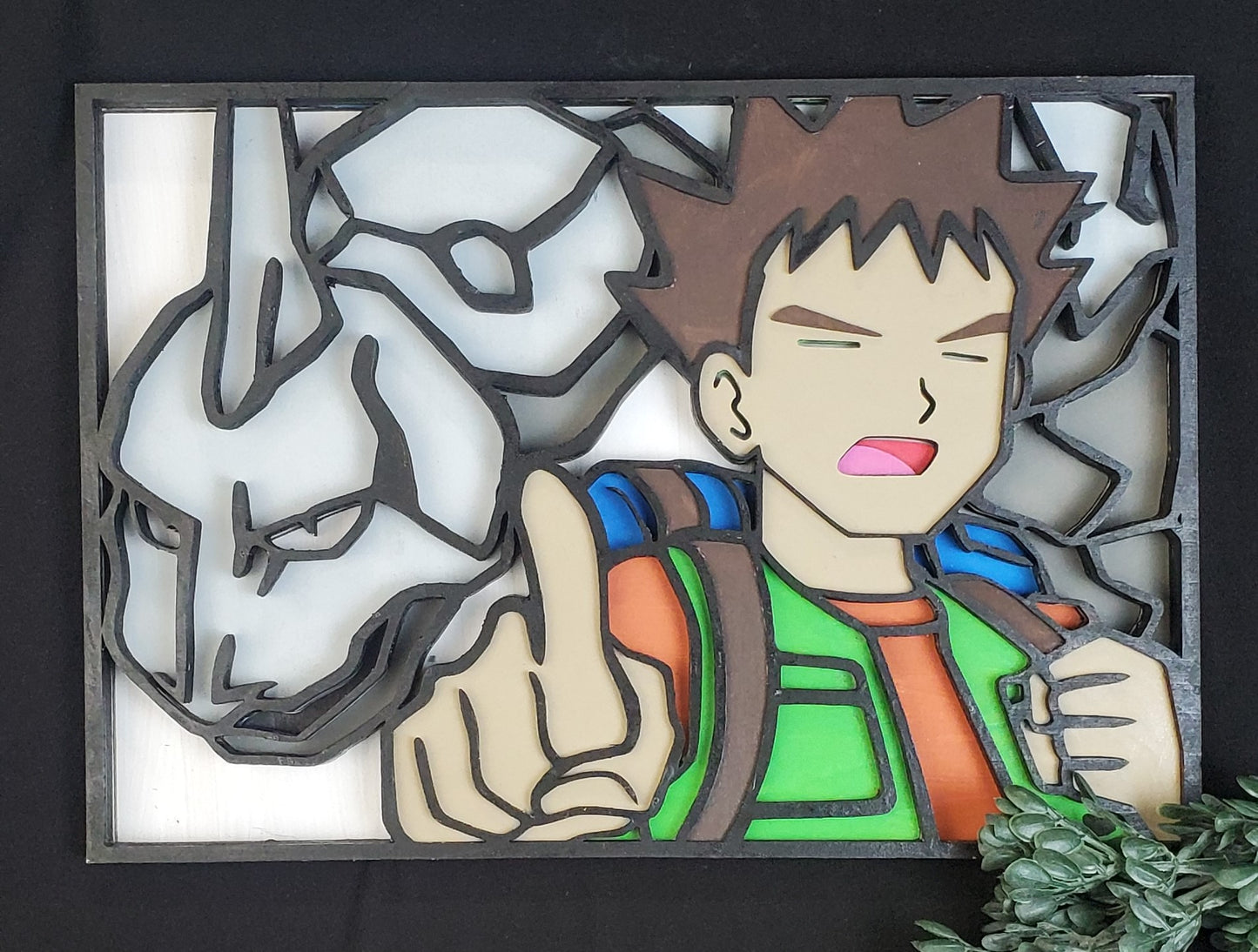 Classic Pokémon Anime Layered Wood Art