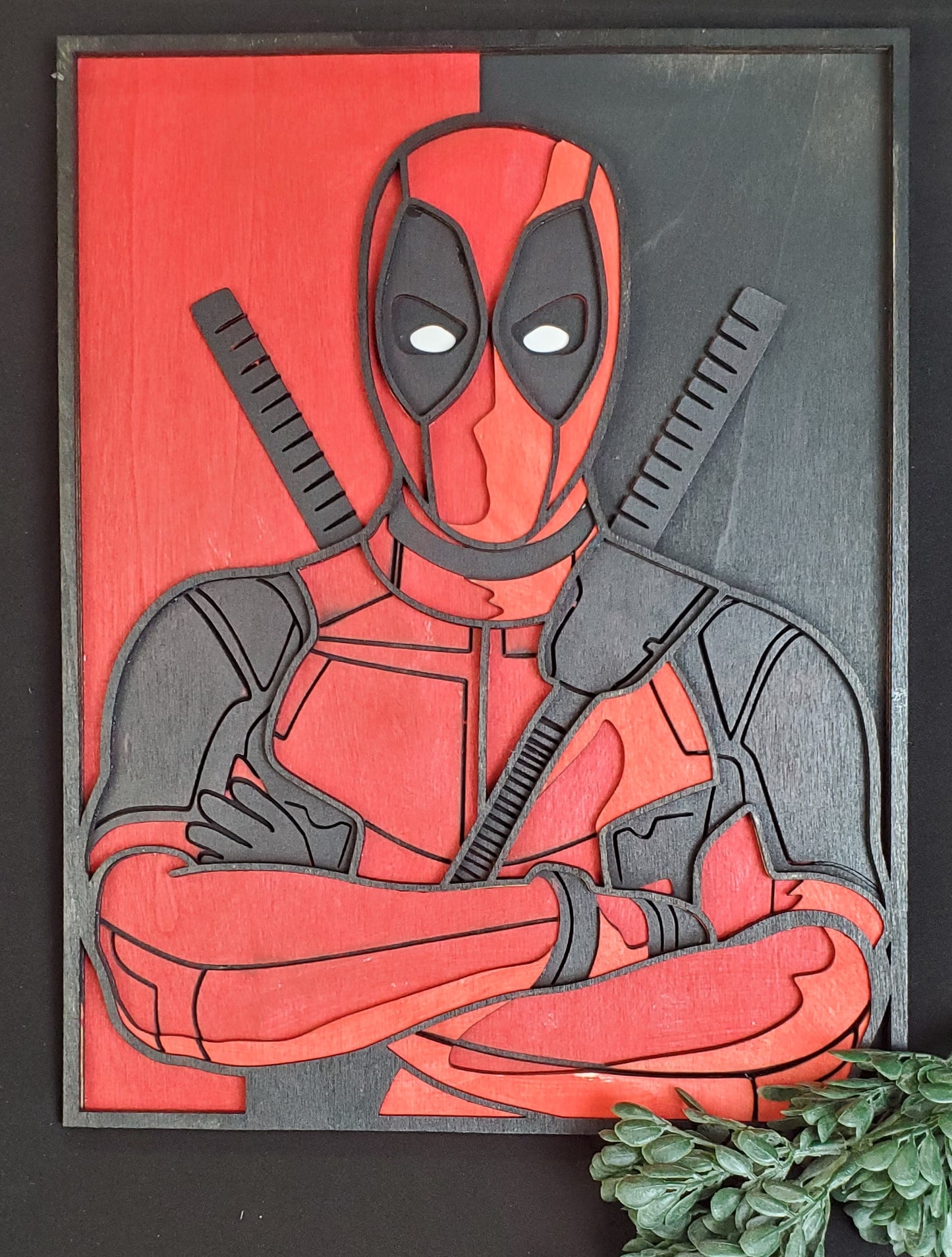 Heroes & Villains Layered Wood Art