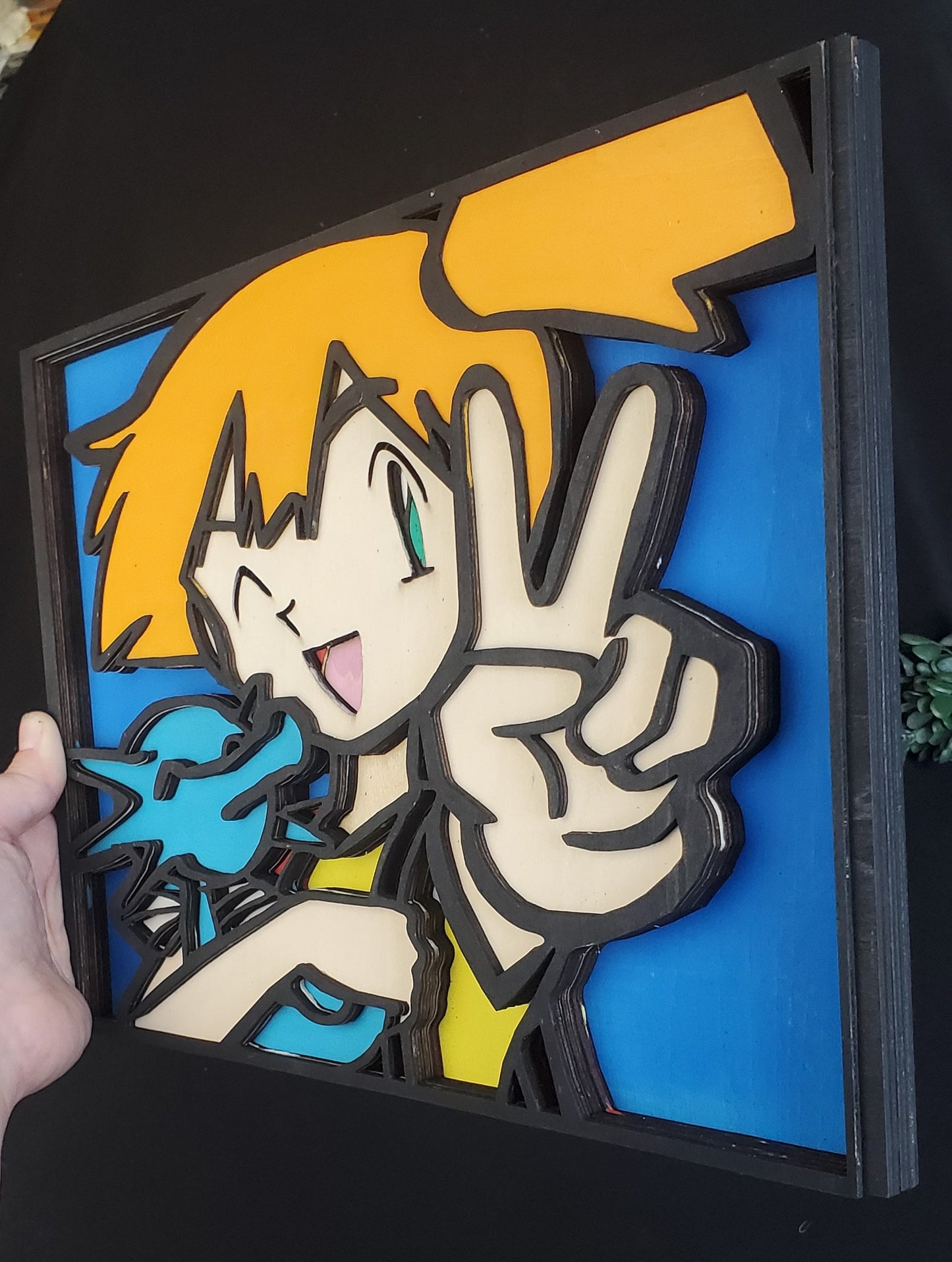 Classic Pokémon Anime Layered Wood Art