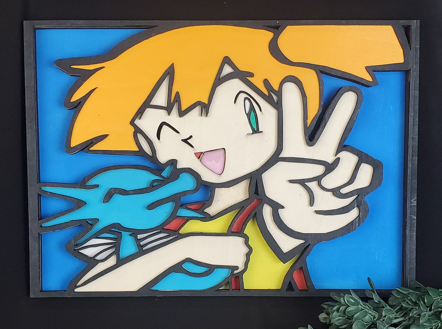 Classic Pokémon Anime Layered Wood Art