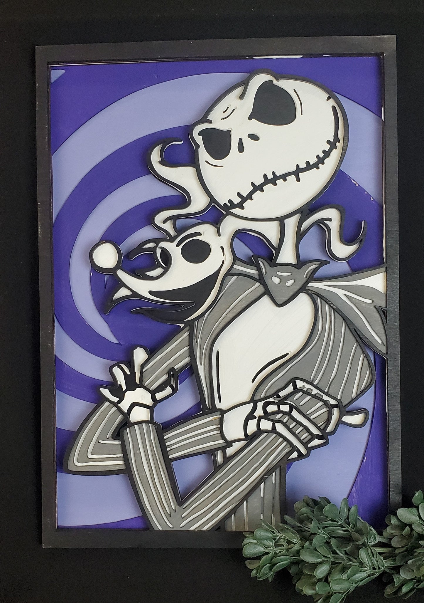 Jack Skellington Layered Wood Art