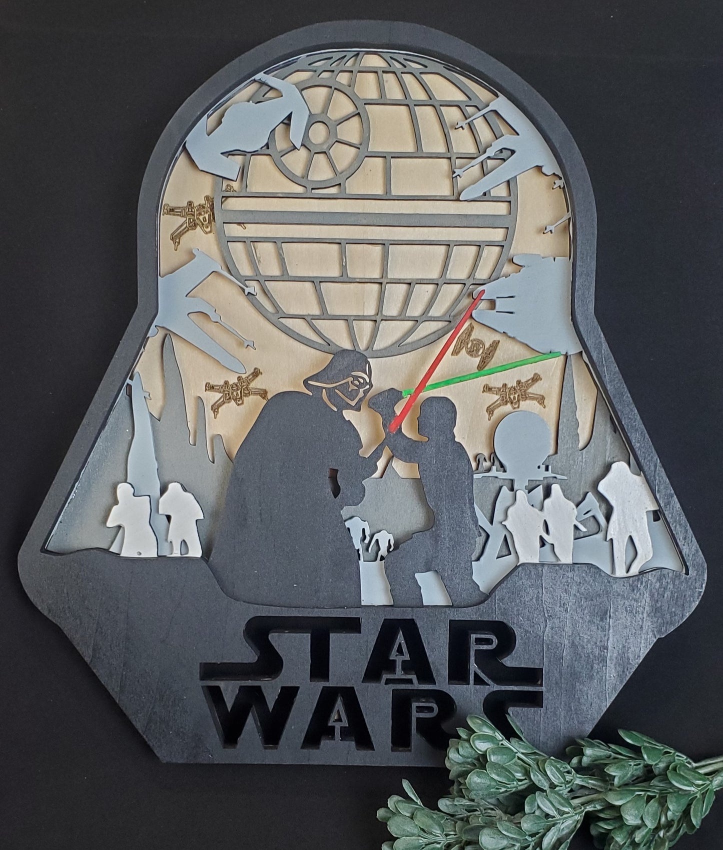 Star Wars Layered Wood Art