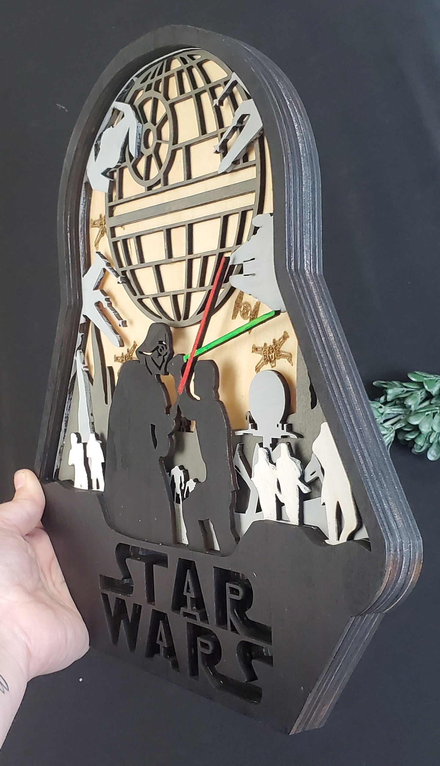 Star Wars Layered Wood Art