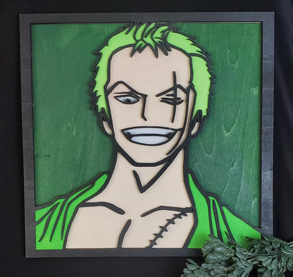 One Piece Layered Wood Art